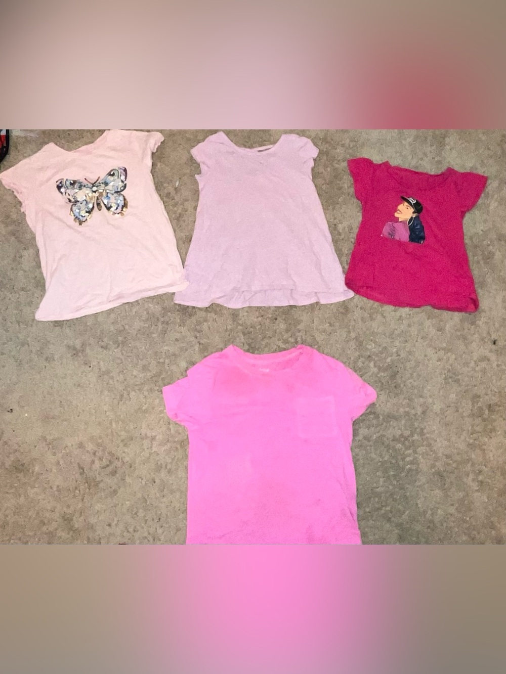 Kids Short Sleeve T‑Shirt - Pink
